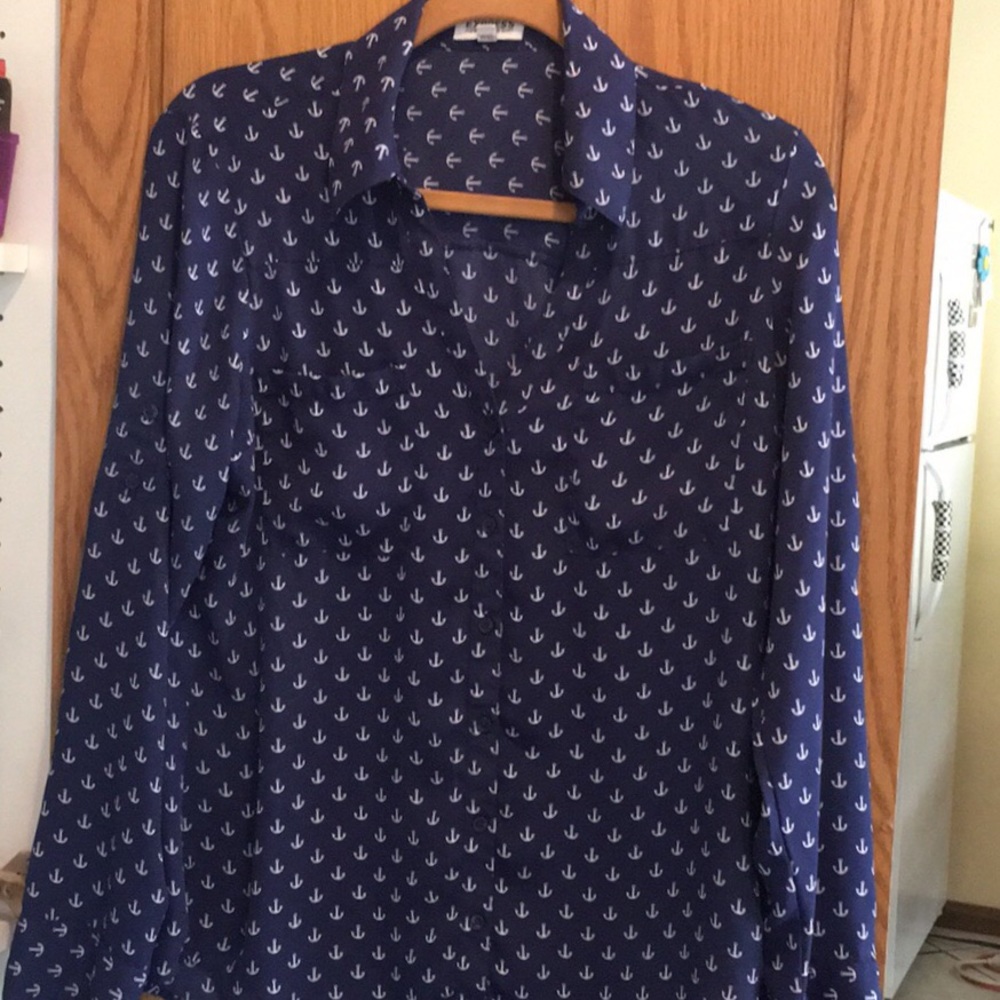 Navy blue blouse